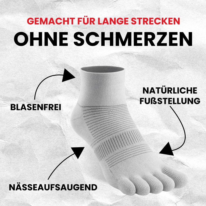 Merinowolle Perfomance Zehensocken