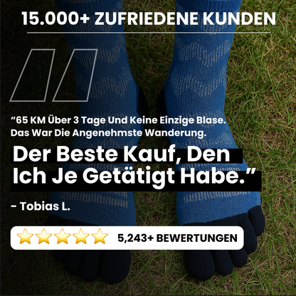 Merinowolle Perfomance Zehensocken